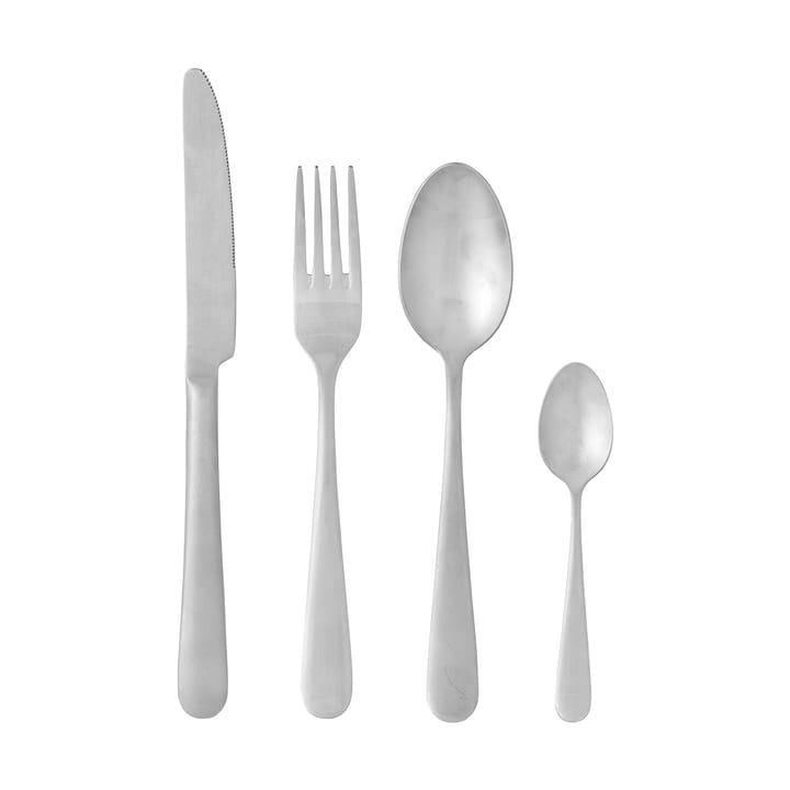 Karma cutlery 4 pieces - Matte stainless steel - Bloomingville