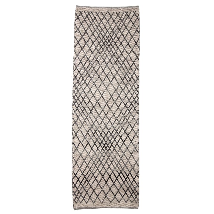 Kaya wool carpet 80x250 cm - grey - Bloomingville