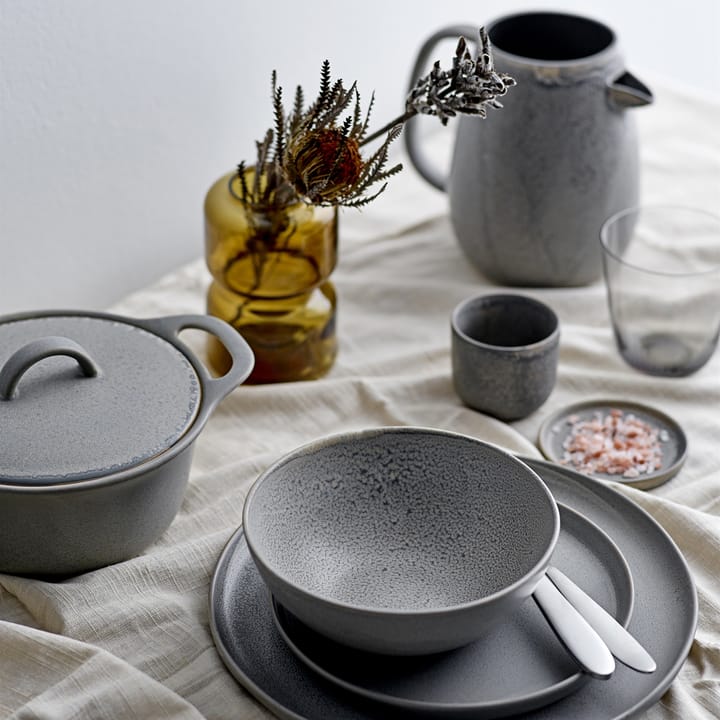 Kendra butter dish stoneware, Grey Bloomingville
