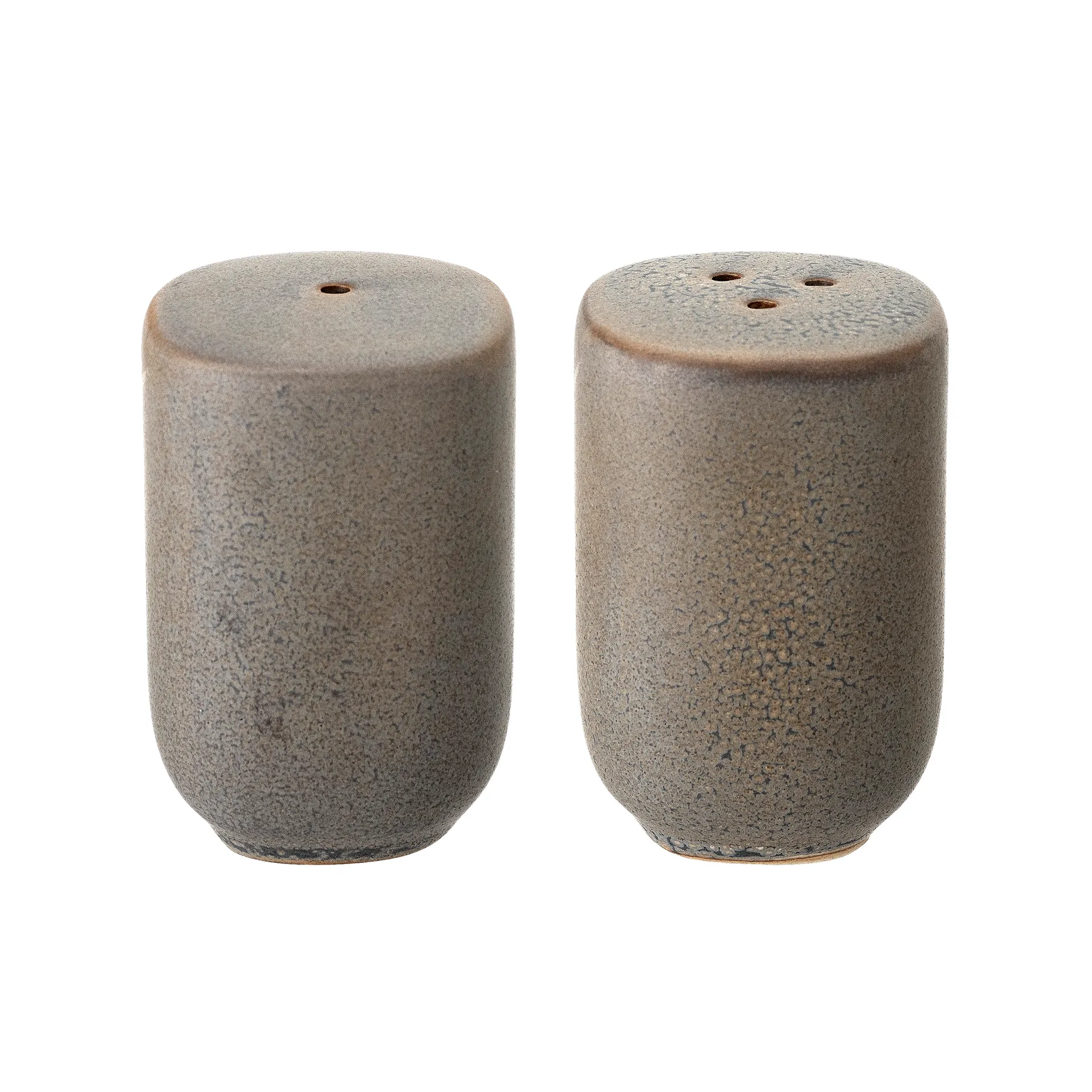Kendra salt- and pepper set stoneware, Grey Bloomingville