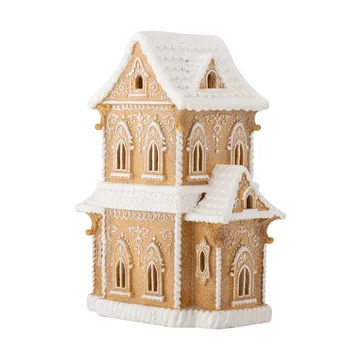 Kevin decorative house with light - Brown, 37 cm - Bloomingville