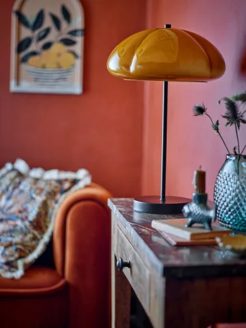 Kinoko table lamp Ø30 cm - Yellow - Bloomingville