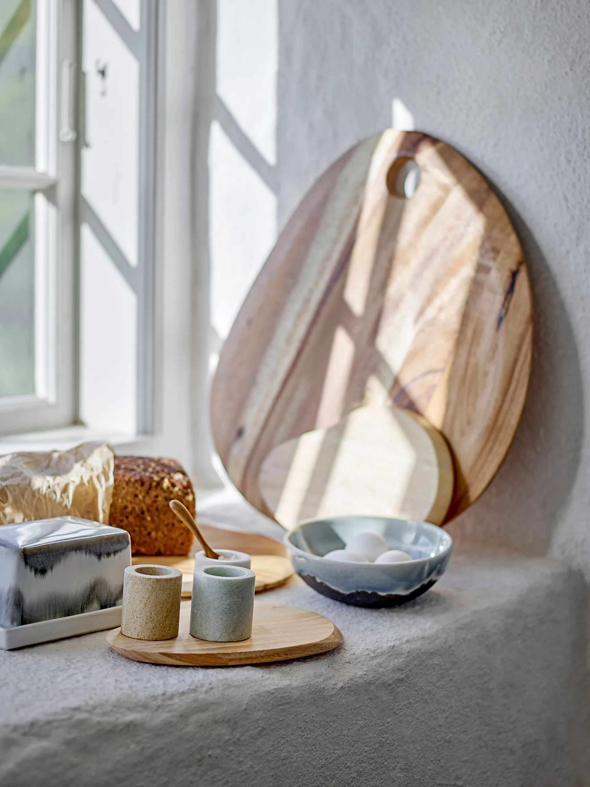 Kokui jar 3 parts, Marble Bloomingville