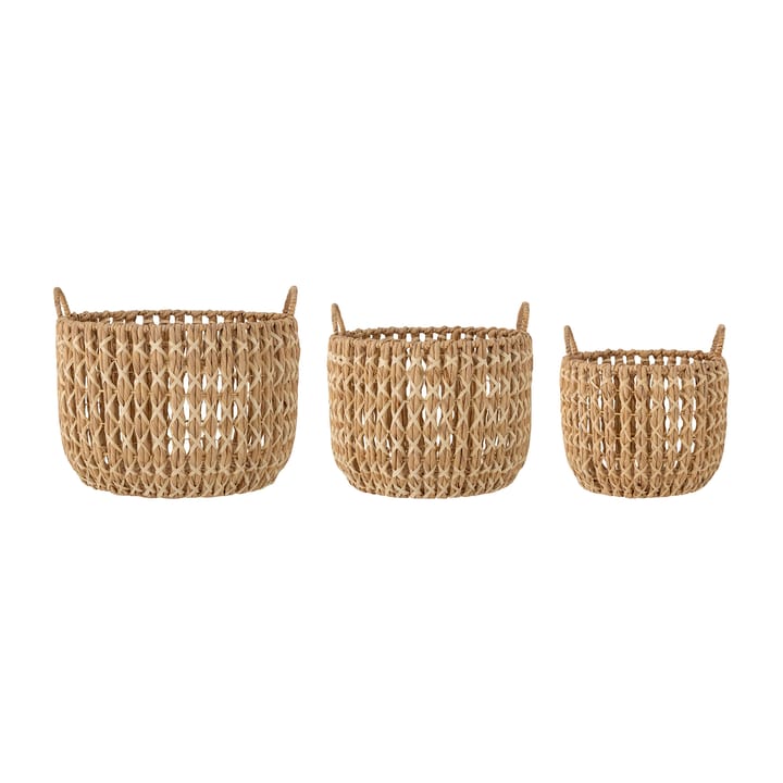 Kristel storage box 3 pieces, Water hyacinth Bloomingville