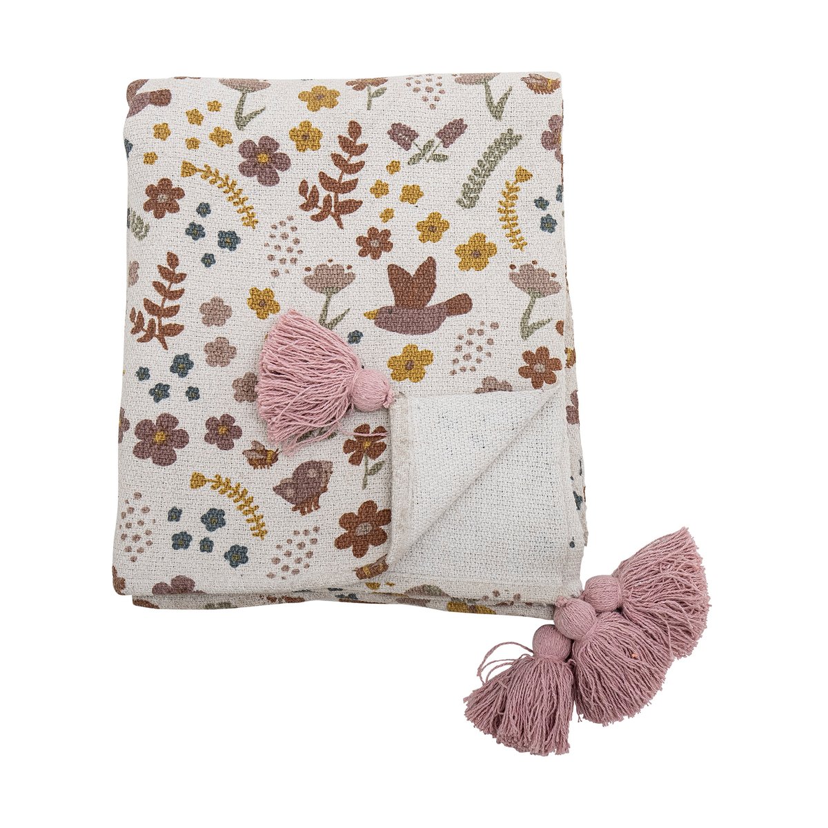 Bloomingville Kristine throw 130x160 cm Nature | Scandinavian Design | Wool blankets & throws | Multi