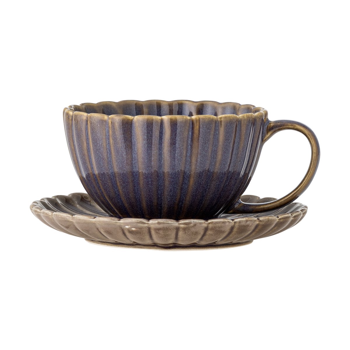 Bloomingville Latina cup 22 cl with saucer Purple | Scandinavian Design | Coffee cups | Purple