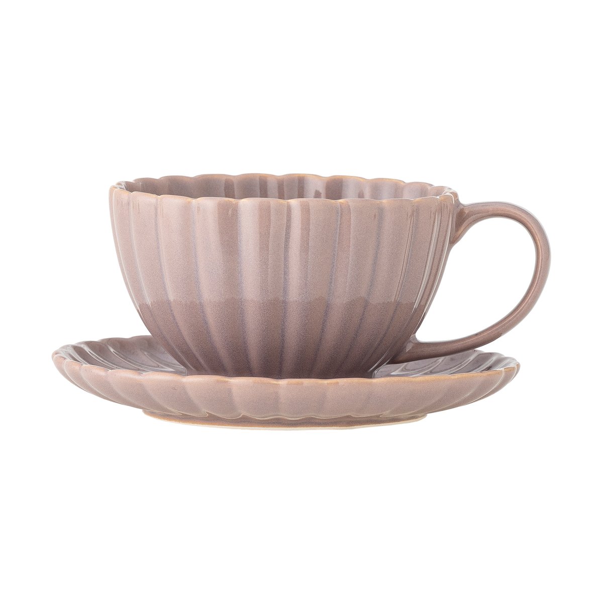 Bloomingville Latina cup 22 cl with saucer Rose | Scandinavian Design | Coffee cups | Pink