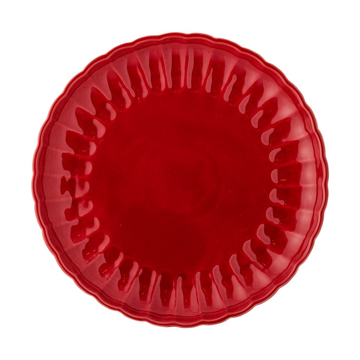 Bloomingville Latina plate o27 cm Red | Scandinavian Design | Dinner plates | Red