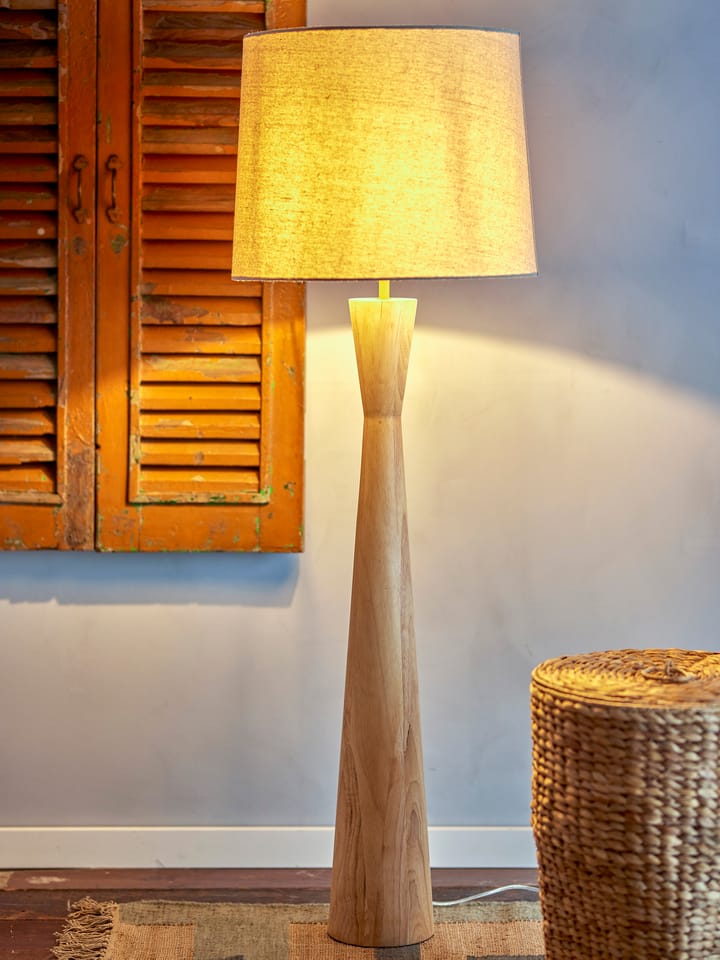 Leonor floor lamp Ø45x130 cm - Rubberwood - Bloomingville