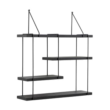 Lewis wall shelf 60x65 cm - Black firwood - Bloomingville