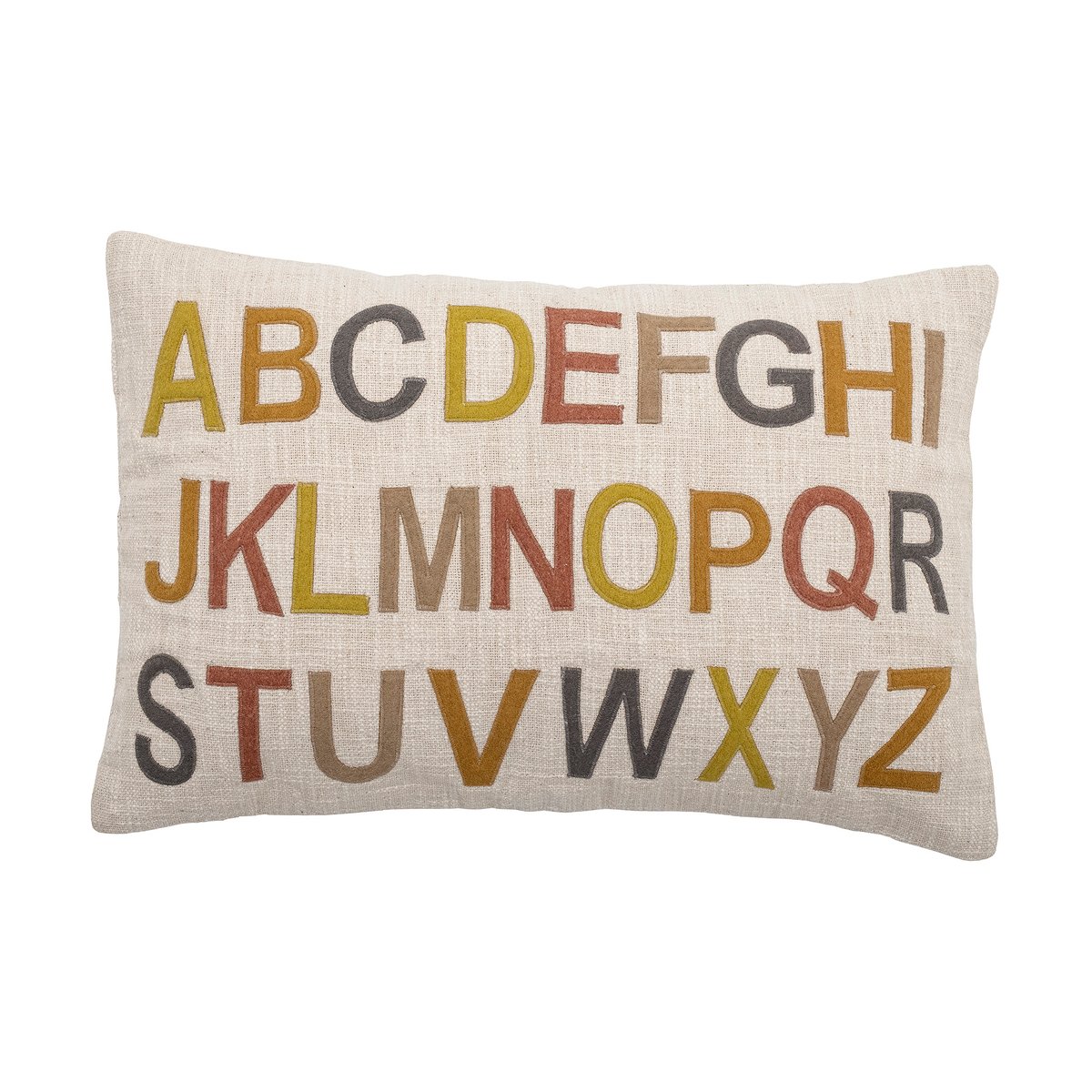 Bloomingville Lexi cushion alphabet 40x60 cm Nature-multi