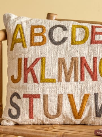 Lexi cushion alphabet 40x60 cm - Nature-multi - Bloomingville