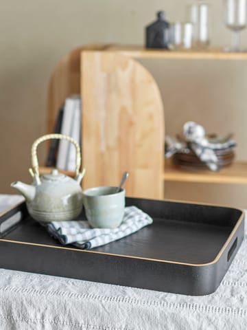 Leyton servering tray 38x50 cm - Black oak - Bloomingville