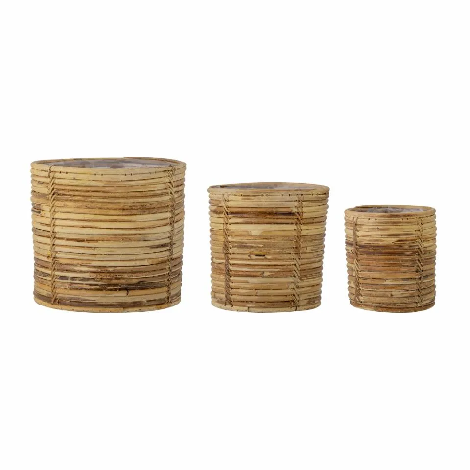 Bloomingville Linoa basket 3-pack Brown | Scandinavian Design | Storage baskets | Beige