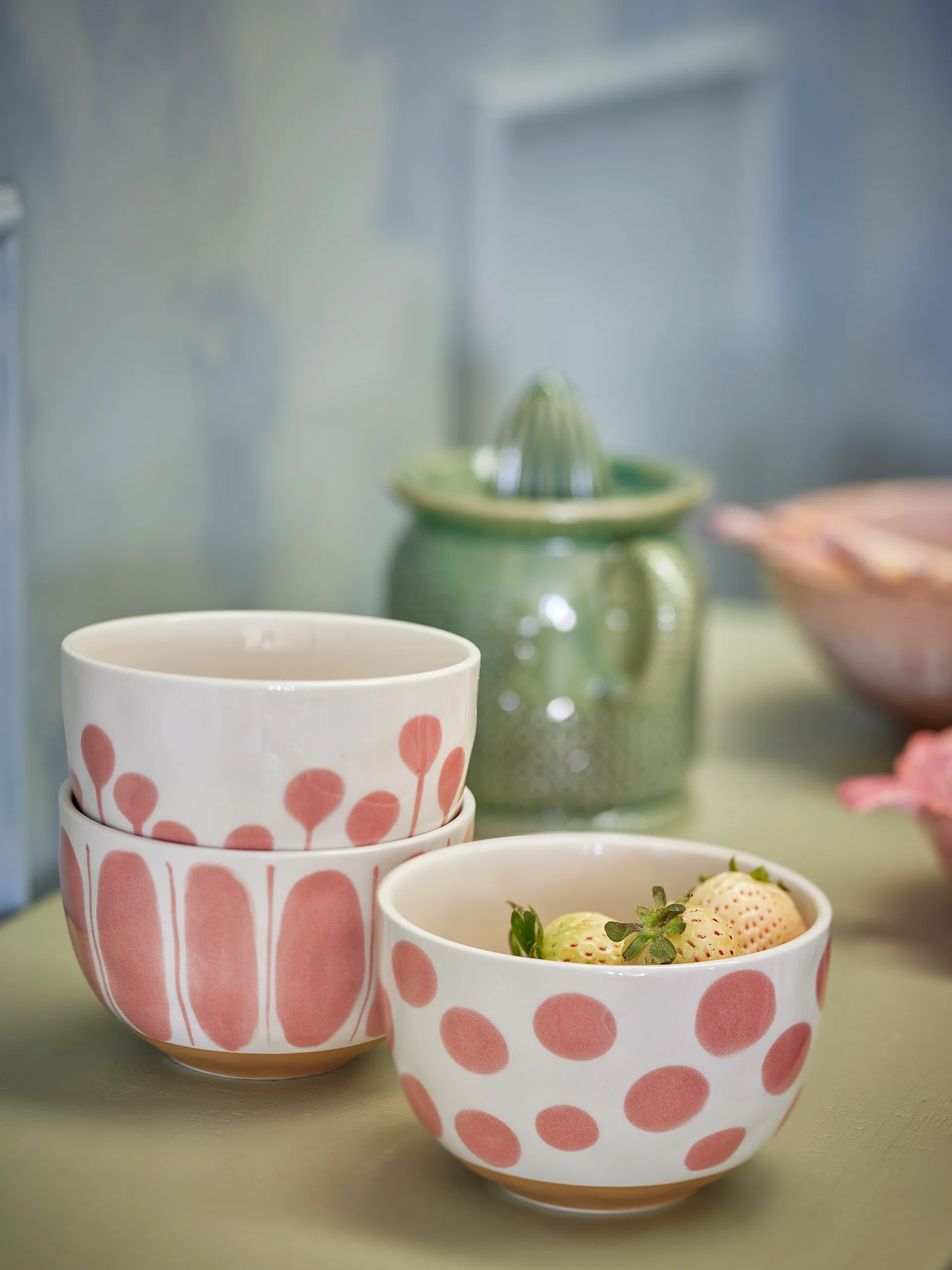 Linora bowl 58 cl 3 pieces, Rose Bloomingville