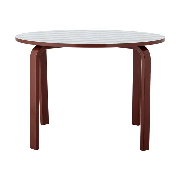 Liova table - Blue-white, Ø65 cm - Bloomingville