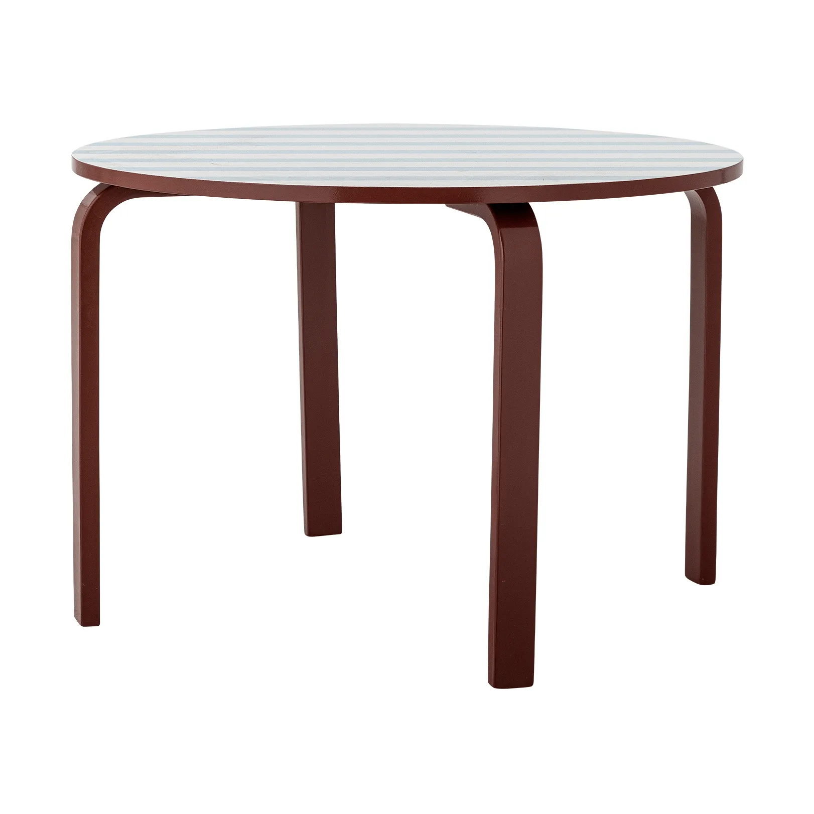 Liova table, Blue-white, Ø65 cm Bloomingville