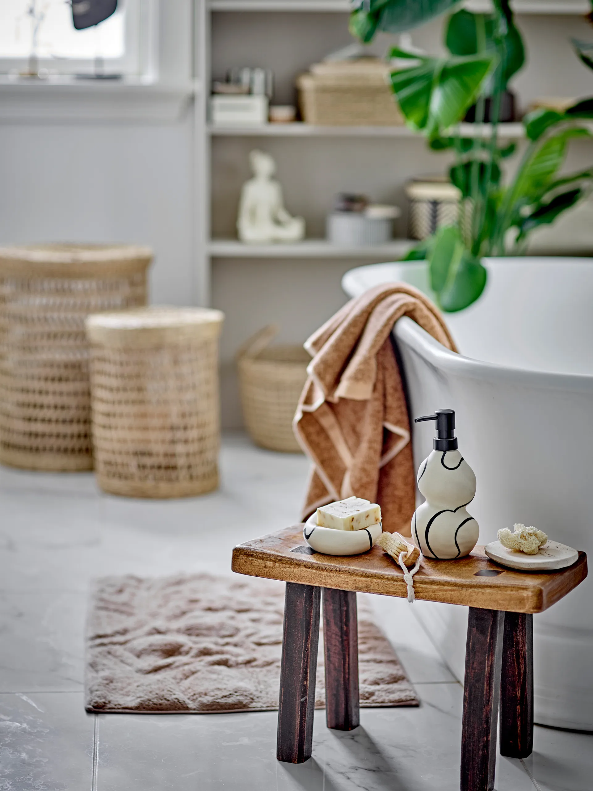 Lorca bowl 10x15 cm, Travertine Bloomingville