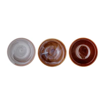 Lotus bowl Ø13.5 cm 3 pieces - Brown - Bloomingville