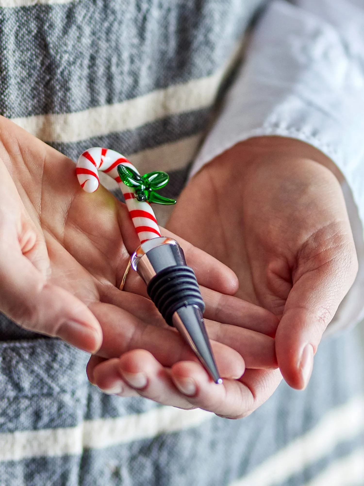 Lynn wine stopper, Candy cane Bloomingville