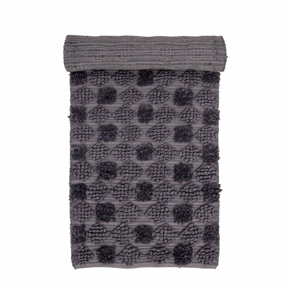 Bloomingville Madicken rug 75x240 cm Gray | Scandinavian Design | Fringe & Deep pile rugs | Grey