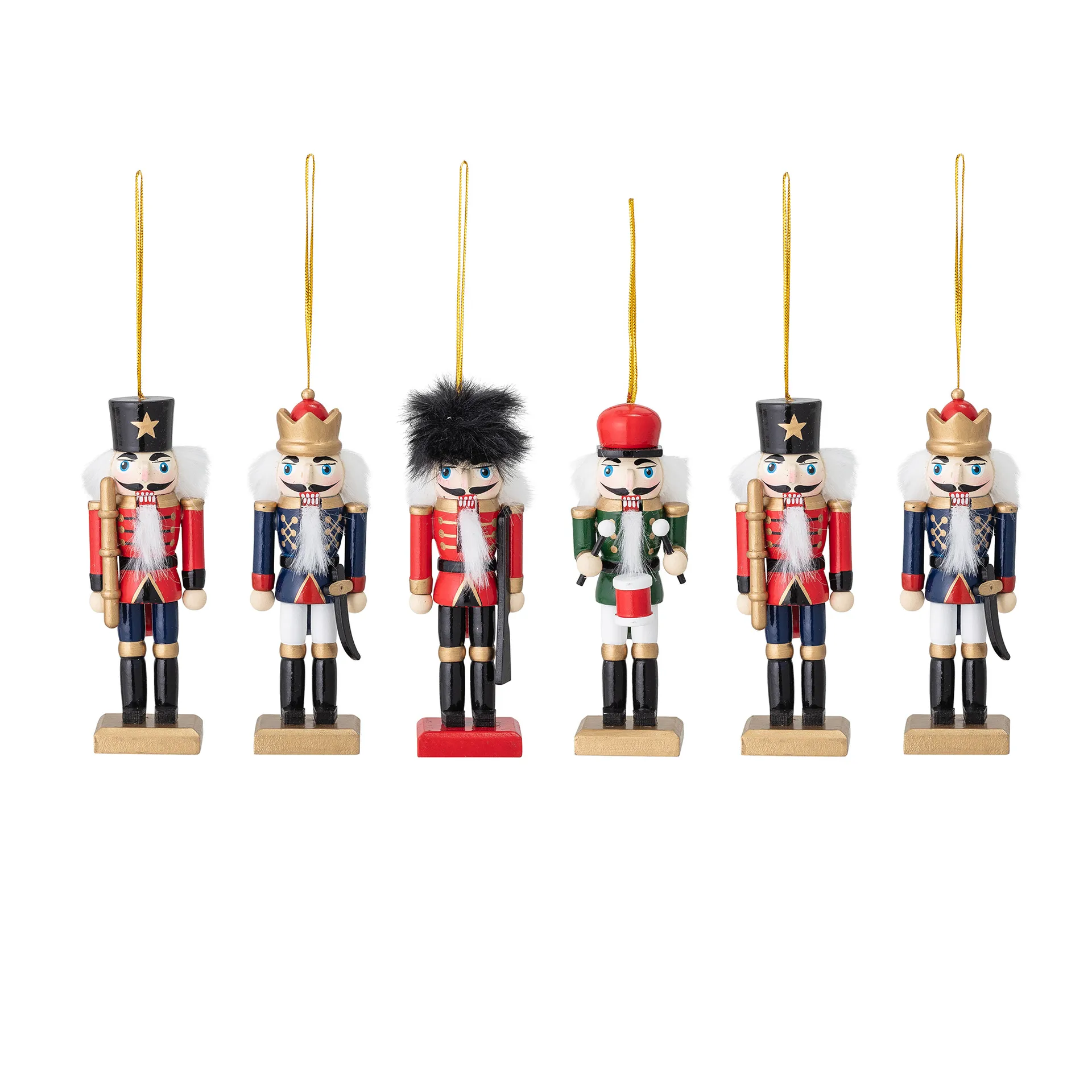 Mahi Ornament nutcracker ornament 6-pack, multi Bloomingville