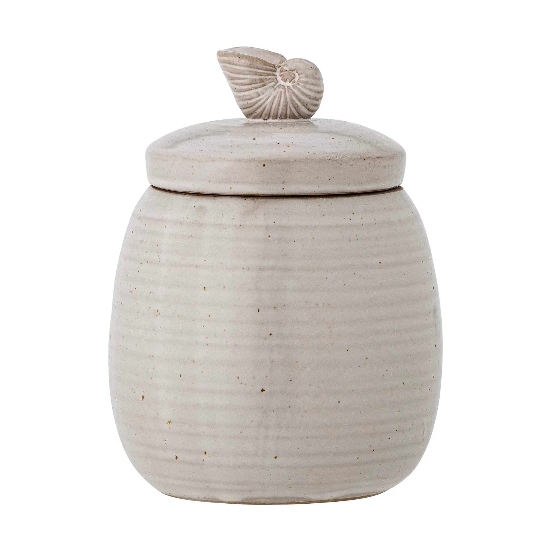Mahlet jar with lid Ø11x14 cm, Natural stoneware Bloomingville