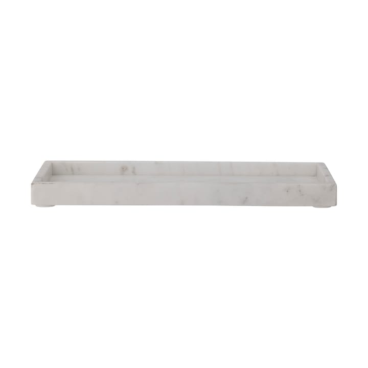 Majsa decorative tray 18x38 cm - White marble - Bloomingville