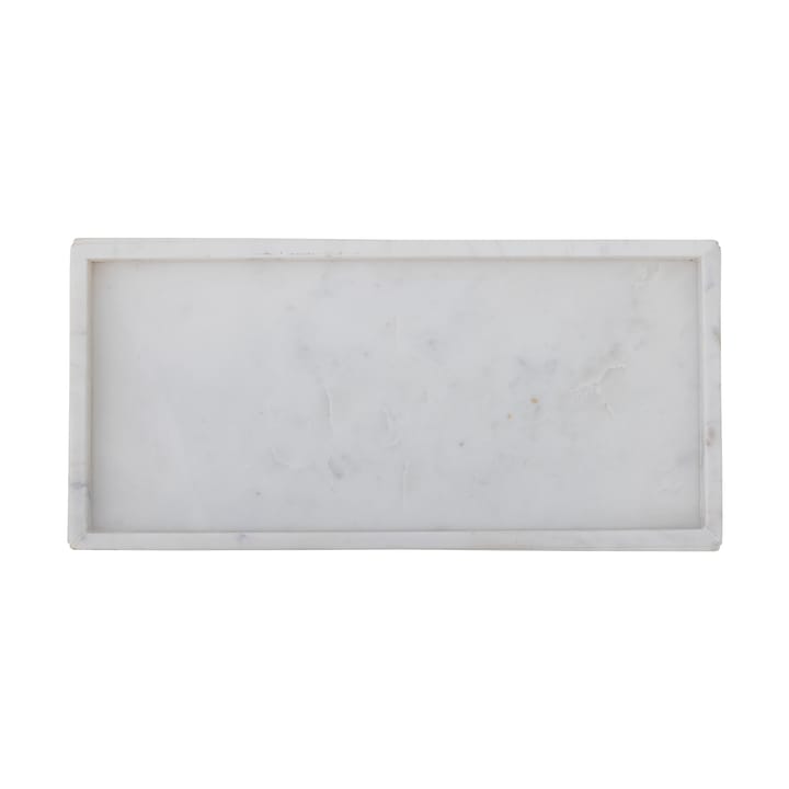 Majsa decorative tray 18x38 cm, White marble Bloomingville