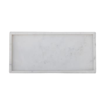 Majsa decorative tray 18x38 cm - White marble - Bloomingville