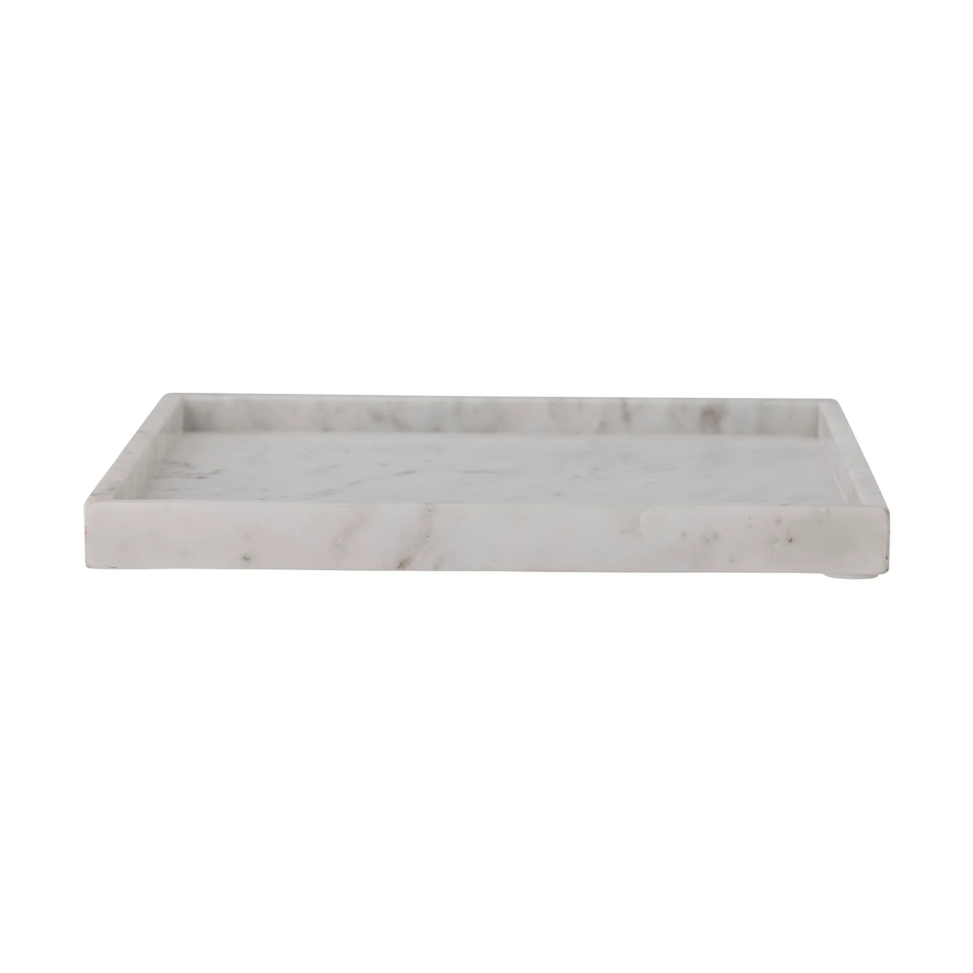Majsa decorative tray 35x35 cm, White marble Bloomingville