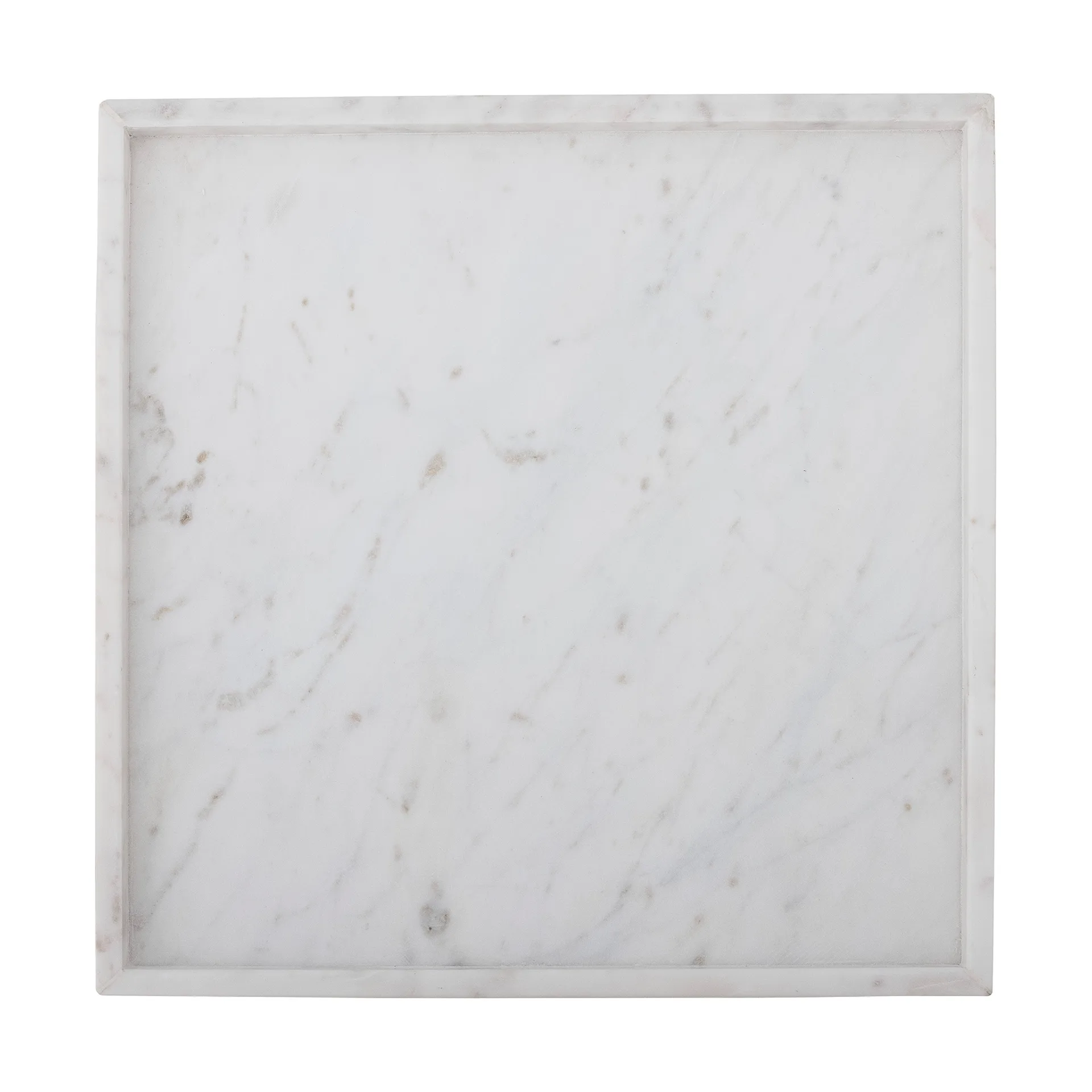 Majsa decorative tray 35x35 cm, White marble Bloomingville