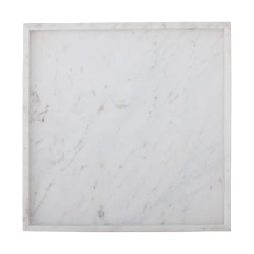 Majsa decorative tray 35x35 cm - White marble - Bloomingville