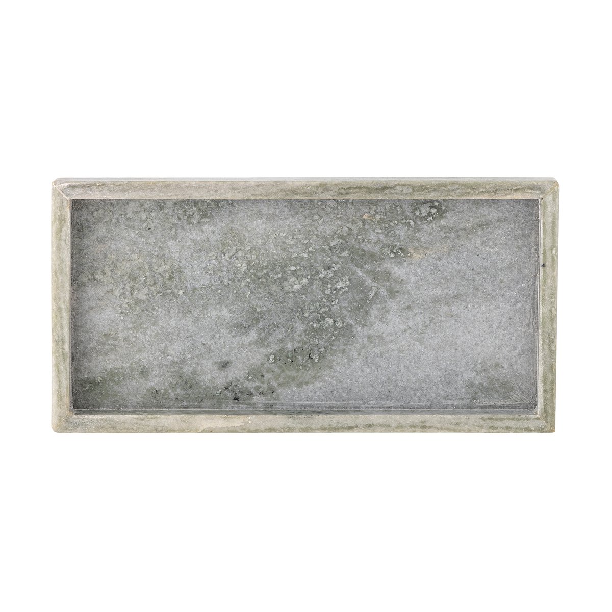 Bloomingville Majsa tray 12.5x25.5 cm Marble | Scandinavian Design | Trays | Green