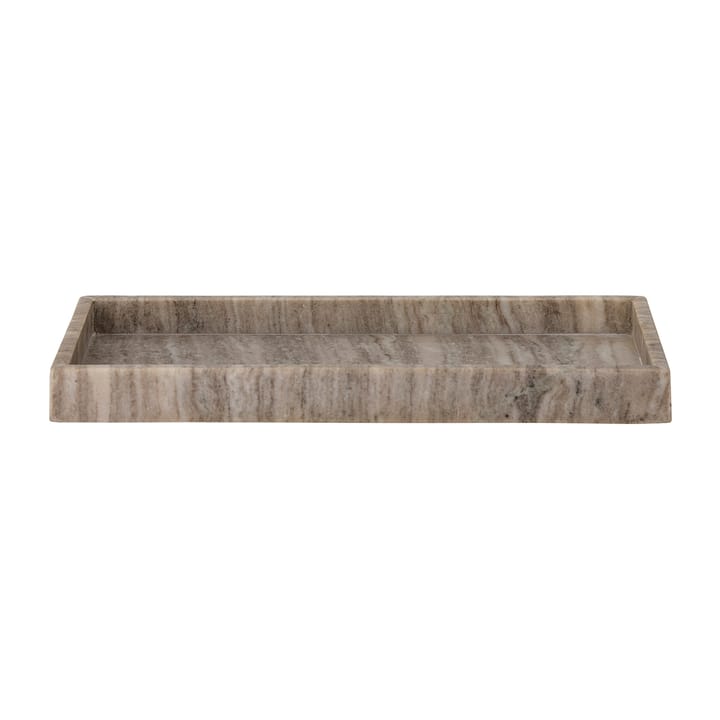 Majsa tray marble 18x38 cm - Brown - Bloomingville