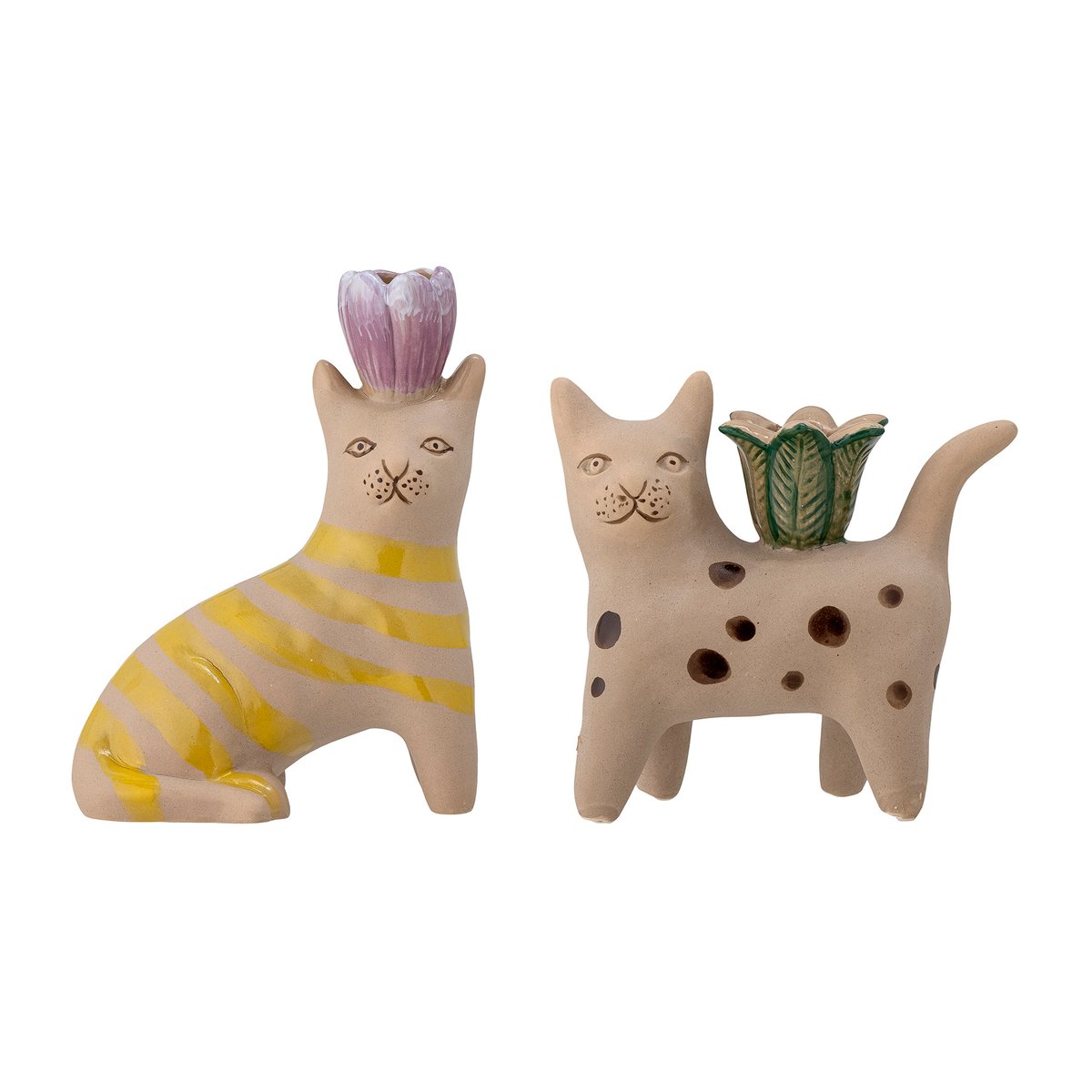 Bloomingville Mamie candle sticks 2 pieces Stoneware