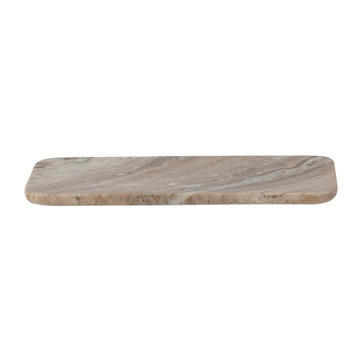 Manuela tray marble 15x30.5 cm - Brown - Bloomingville