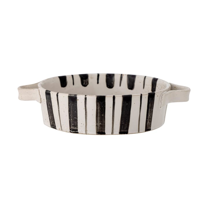 Marita oven dish Ø21 cm - Black-white - Bloomingville