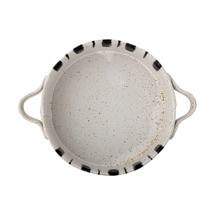 Marita oven dish Ø21 cm, Black-white Bloomingville