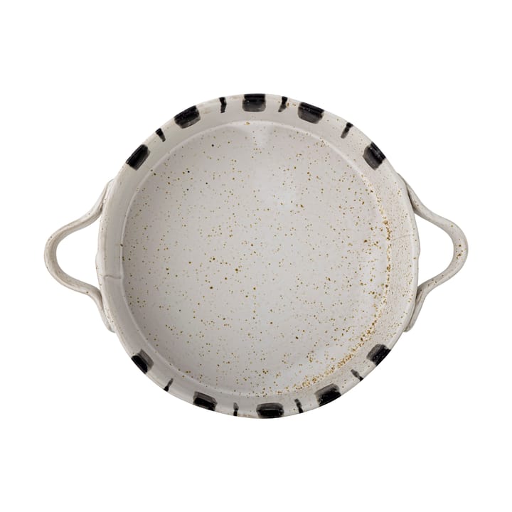 Marita oven dish Ø21 cm - Black-white - Bloomingville