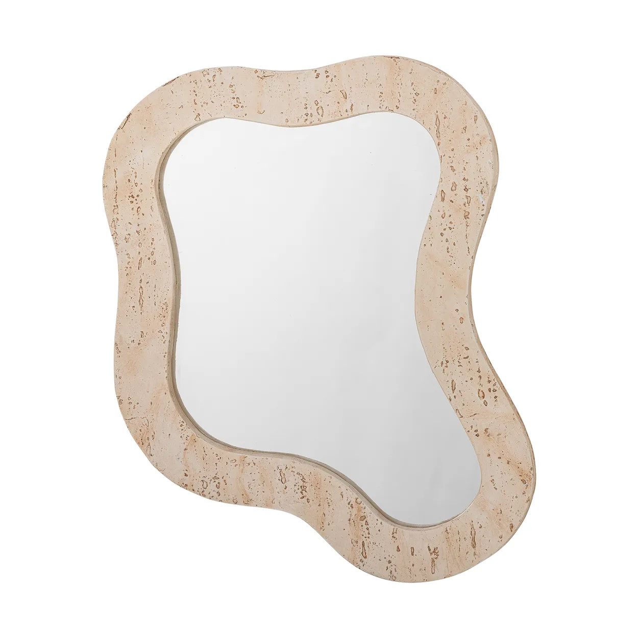 Bloomingville Meg wall mirror 61x76 cm Natural | Scandinavian Design | Wall mirrors | Beige