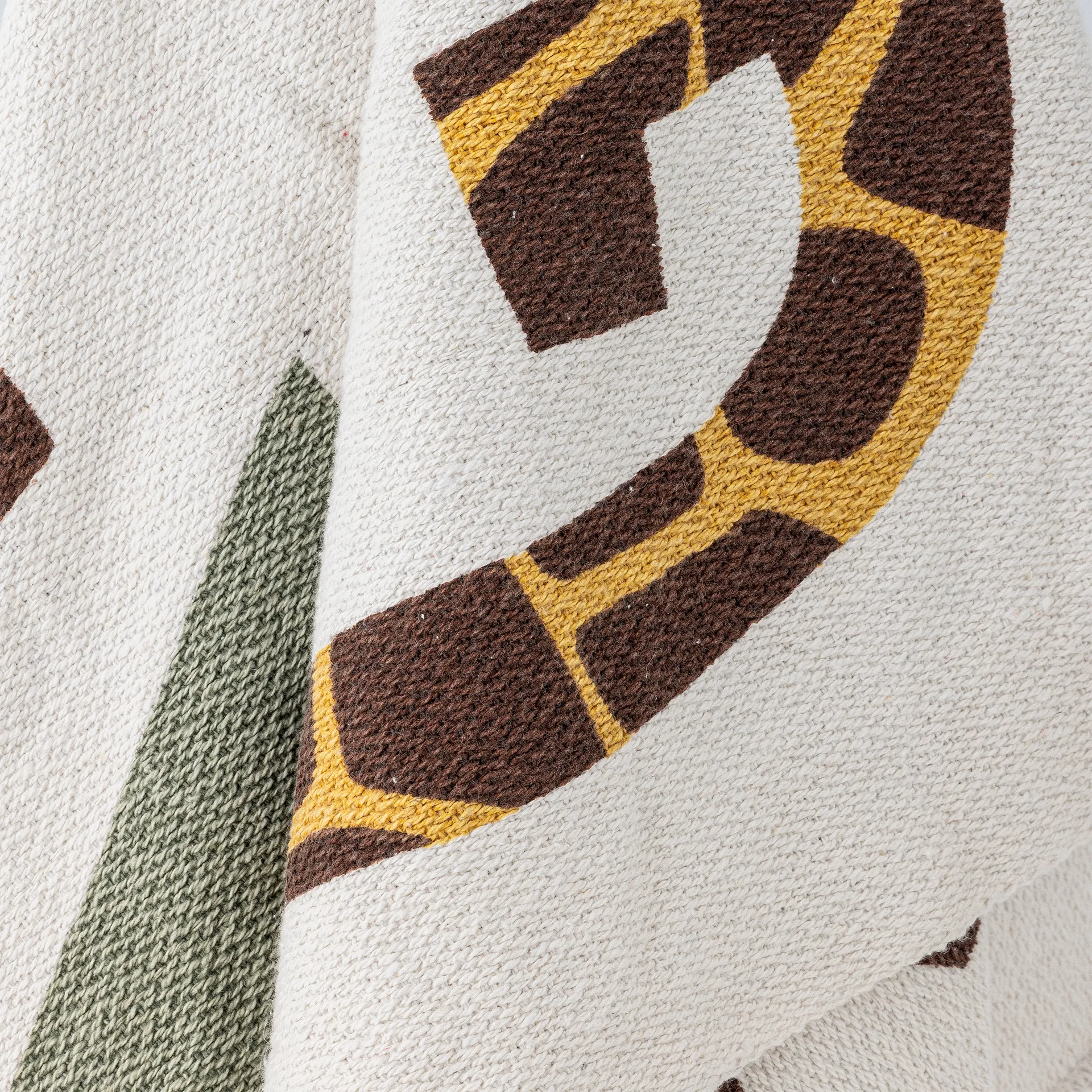 Memmo cotton throw 160x130 cm, Natural Bloomingville