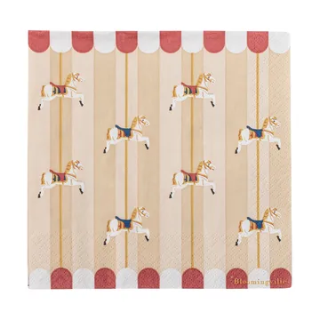 Merry-go-round napkin 33x33 cm 20-pack - Nature - Bloomingville