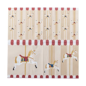 Merry-go-round napkin 33x33 cm 20-pack - Nature - Bloomingville