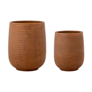 Mesola pot 2 pieces - Brown - Bloomingville