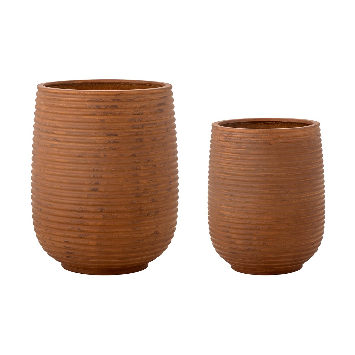 Bloomingville Mesola pot 2 pieces Brown | Scandinavian Design | Flower pots | Brown