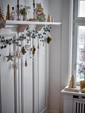 Miku Christmas hanging decoration - Clear, 2 pieces, 17 cm - Bloomingville