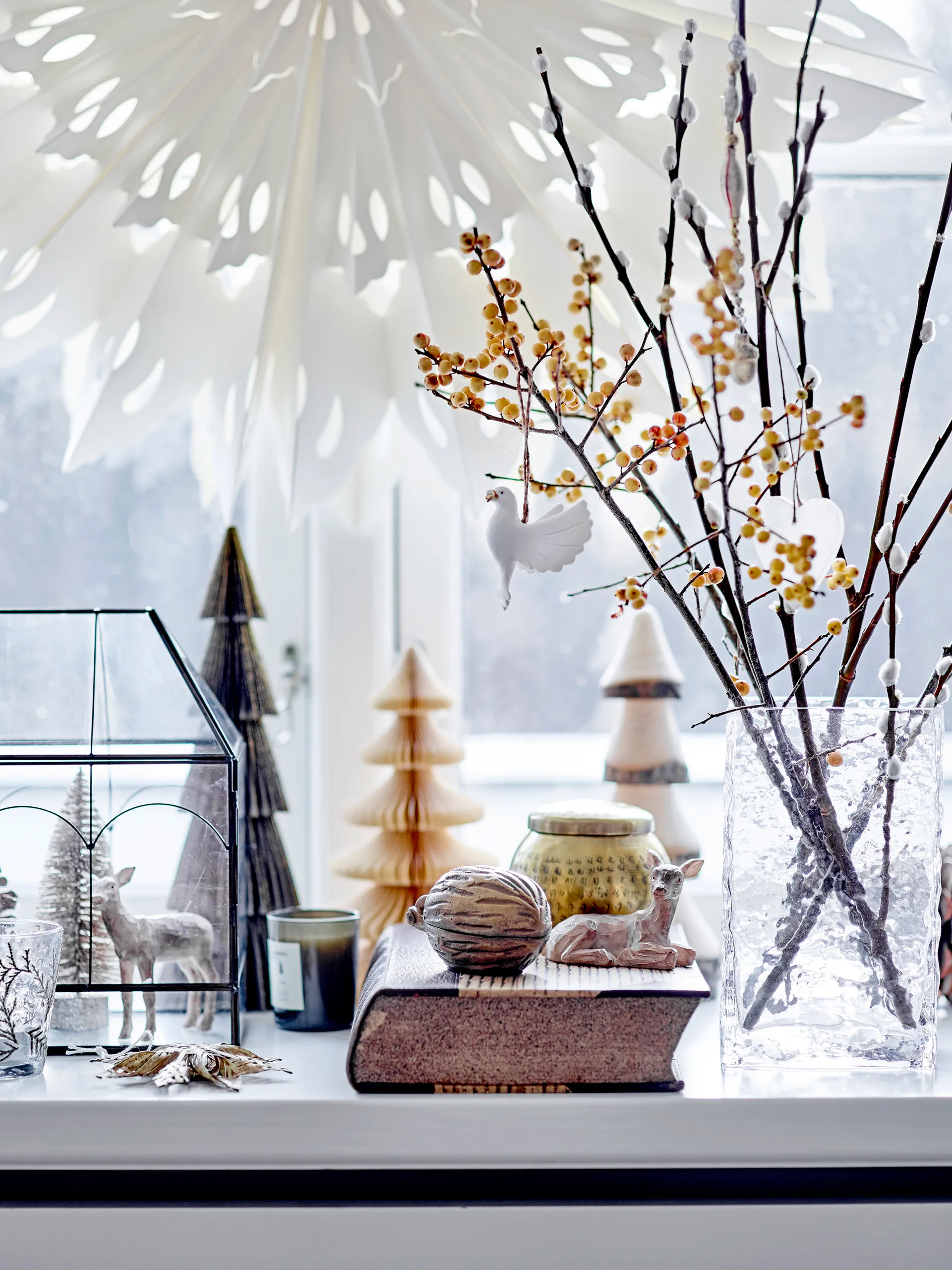 Milan Christmas tree decoration 2-pack 22.5 cm, Green Bloomingville