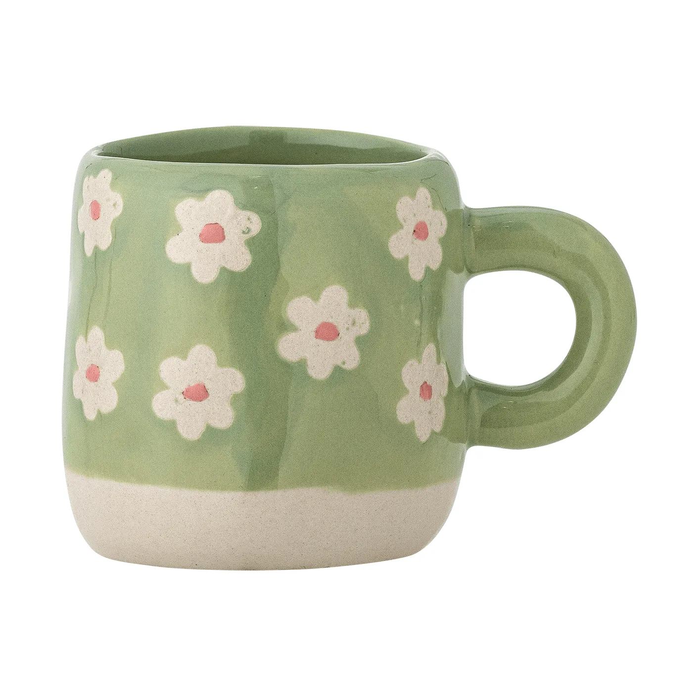 Millie cup 110 ml, Green, flowers Bloomingville