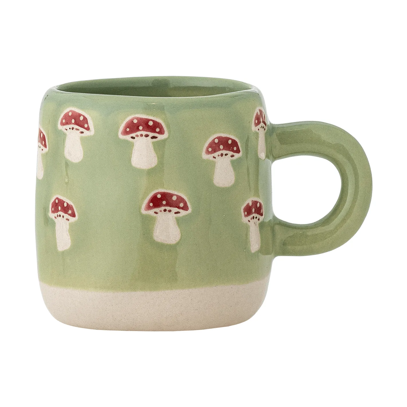 Millie cup 110 ml, Green, mushrooms Bloomingville